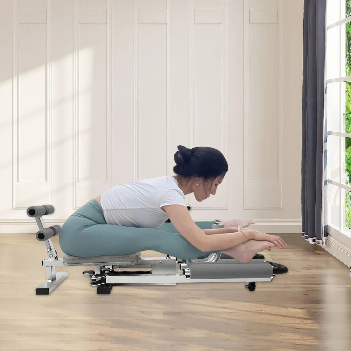 Miumaeov Leg Stretcher Flexibility Training Machine, 330LBS
