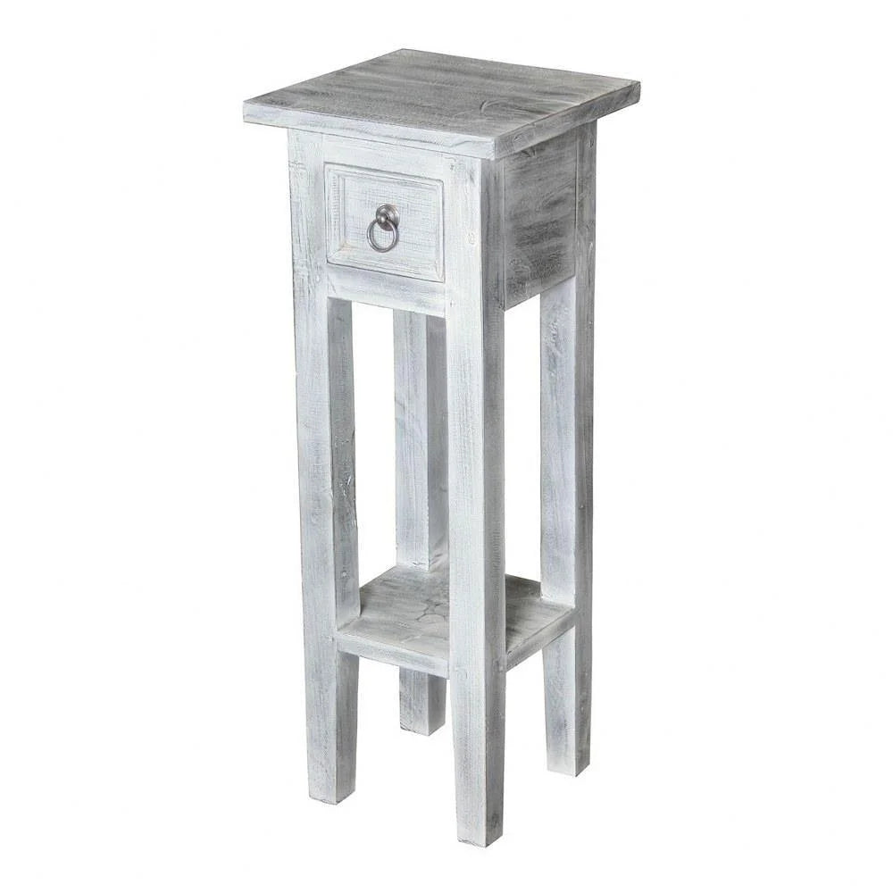 Bailey Street Home End Table, 26.8 inch, White Wash Finish - 2499-Bel-3332196