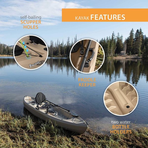 Lifetime Tamarack Angler 100 Fishing Kayak 2 Pack With Paddles - 90806