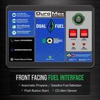 DuroMax Dual Fuel Portable Generator, 15 000-Watt, Gasoline and Propane, Remote Electric Start - XP15000HX