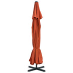 vidaXL Garden Parasol, Azure Blue Polyester With PA Coating, 196.9in x 118.1in