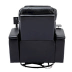 Power Home Theater Recliner Chair, 34.6 D x 38.2 W x 41.4 H, 110-160 Recline, 270 Swivel