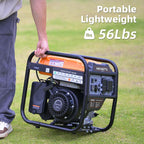 Oxseryn Open Frame Inverter Generator Gas Powered 4400 Peak Watts 3400 Running Watts 30A RV Outlet