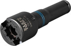 Klein Tools Single-Ended Impact Socket, 3/4-Inch, 1-Inch And 1-1/8-Inch - NRHD3