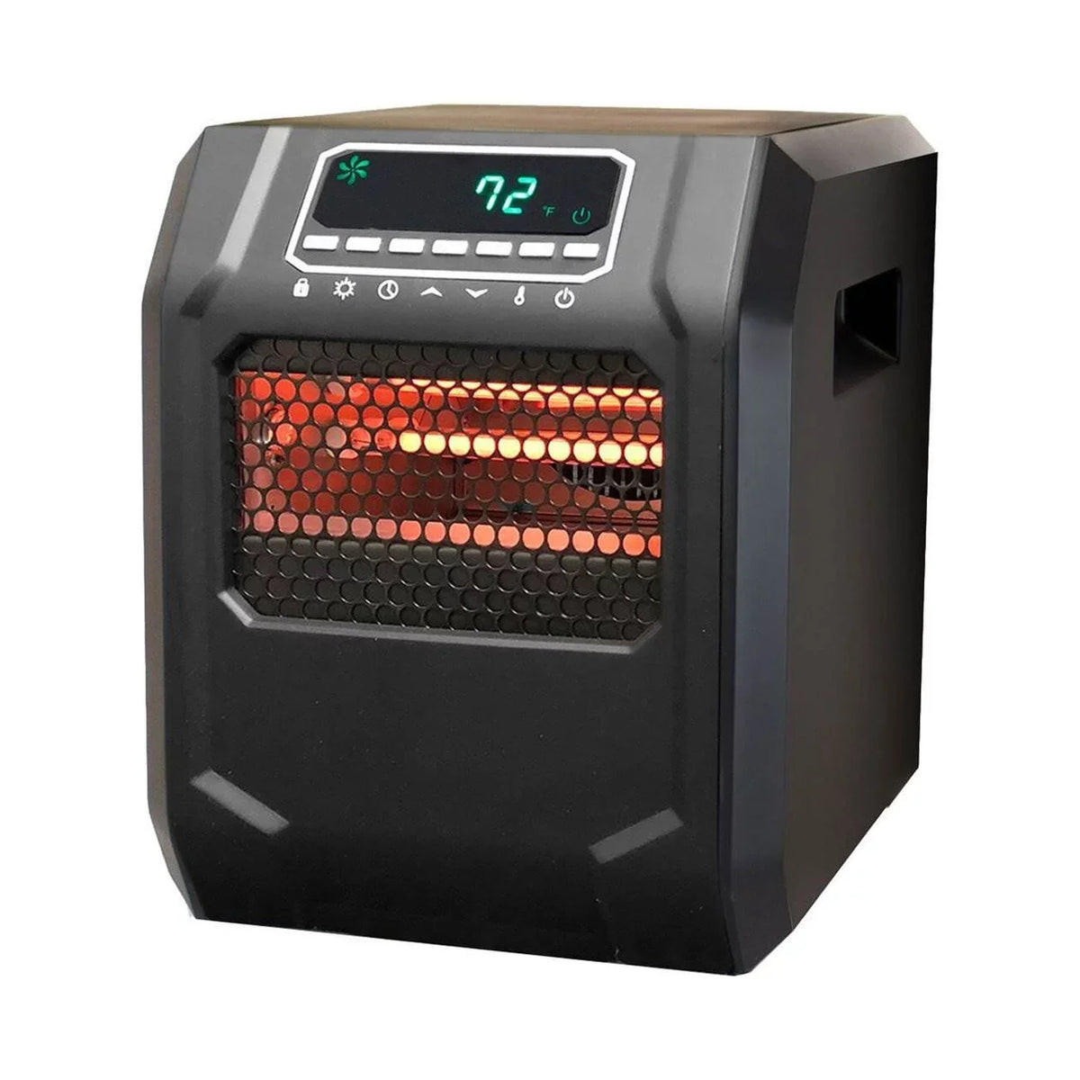 Lifesmart Infrared Quartz Space Heater, 4 Element 1500W, Black