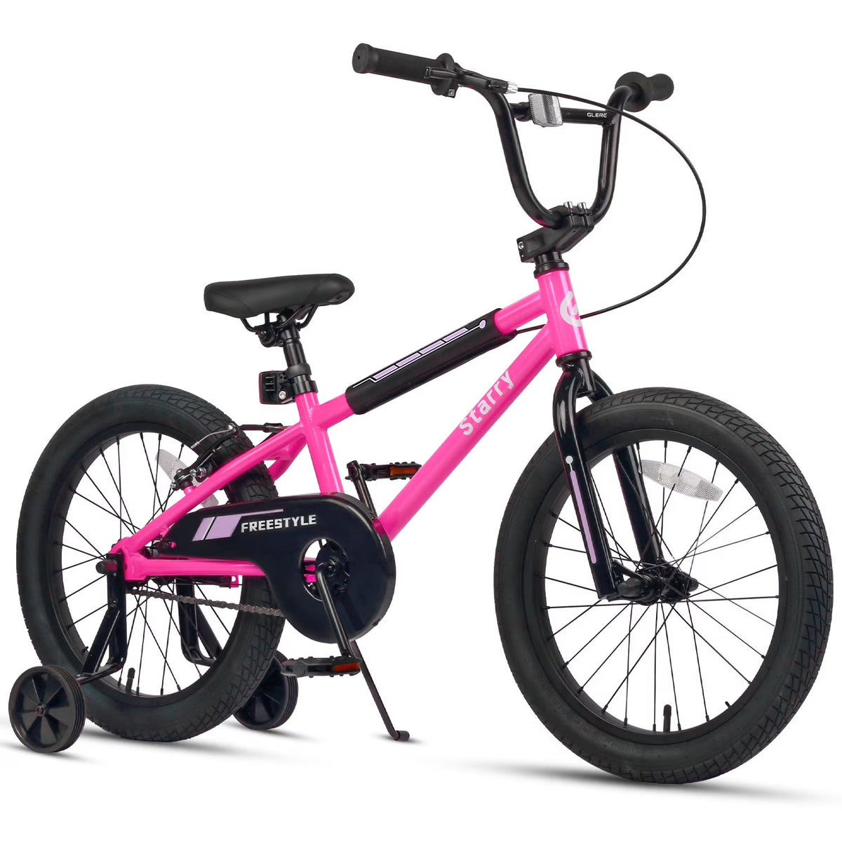 Glerc Kids BMX Style Bicycle 14 Inch Blue With Training Wheels And Coaster Brake