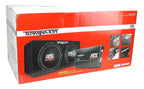 MTX 12in Dual Loaded Car Subwoofer Package With Sub Box, Amplifier And QPower Wiring Kit - TNP212D2