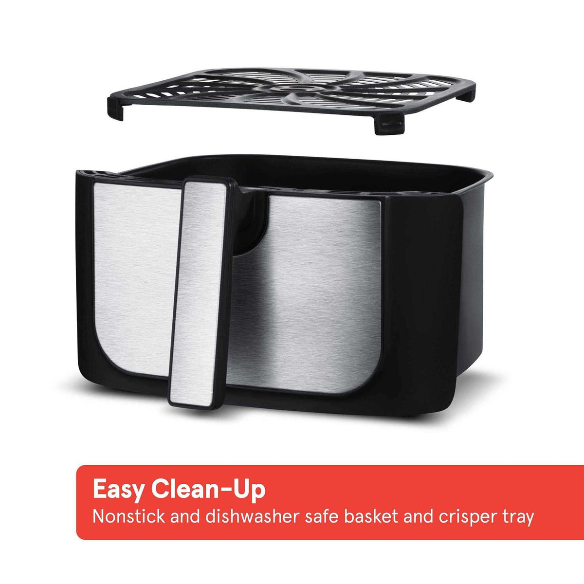 Gourmia Digital Air Fryer, 8-Qt. Black/Stainless Steel - GAF826