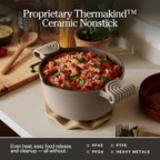 Our Place Perfect Pot 5.5 Qt Ceramic Pot With Lid And Spatula, Steam