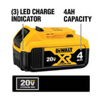 DEWALT 20V MAX Cordless 7-Tool Combo Kit With TOUGHSYSTEM Case, 4.0Ah And (2) 2.0Ah Batteries