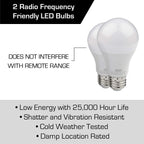 Genie Stealth 500 Essentials LED Belt Drive Garage Door Opener With LED Bulbs - 2055