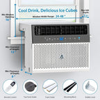 Window Air Conditioner 8000 BTU Up To 370 Sq. Ft. With Remote And App Control