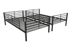 Mainstays Convertible Twin Over Twin Metal Bunk Bed - Black