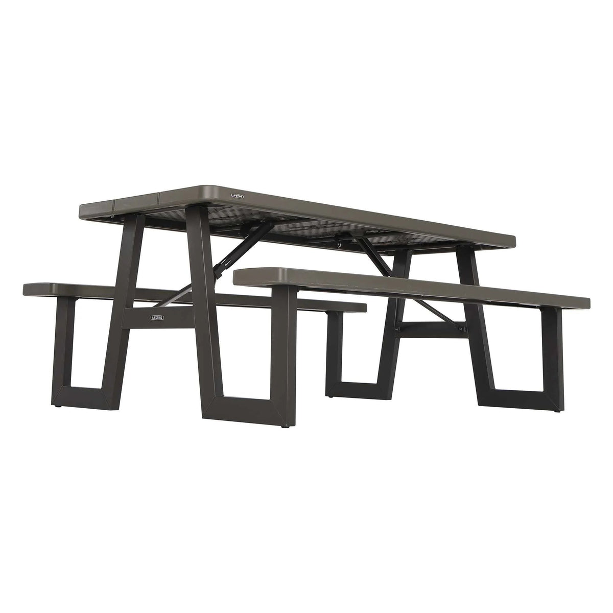 Lifetime 6-Foot W-Frame Folding Picnic Table, Brown - 60233