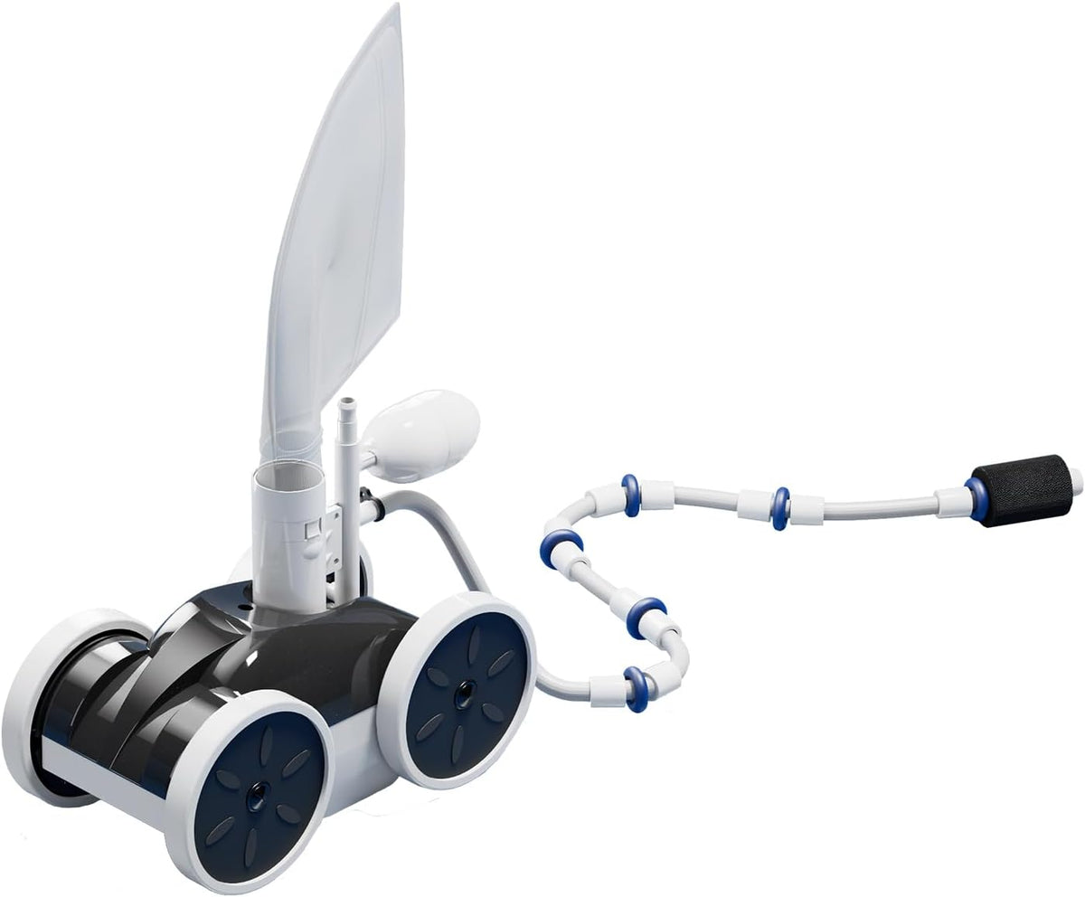 MAKHOON Pool Pressure Side Sweeper, 4-Wheel