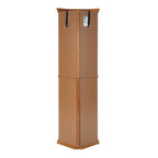 Corner Curio Display Cabinet With Lights, Mirrored Back And 6 Tempered Glass Shelves