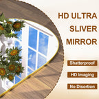 Arched Full Length Floor Mirror With Aluminum Alloy Frame - 65x22, 71x24, 71x28, 71x32