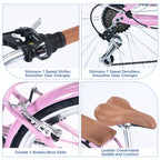 iYofe Women's Cruiser Bike, 26 Inch, Shimano 7-Speed, 85% Assembled