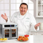 Emeril Lagasse French Door Air Fryer Toaster Oven Combo, 26-Quart, 24 Cooking Functions, Stainless Steel