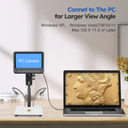 BEBANG LCD Digital Microscope, 7 inch 50X-1200X With 32GB TF Card