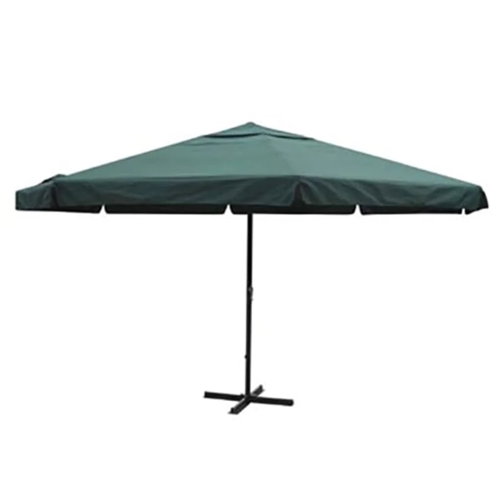 vidaXL Garden Parasol, Azure Blue Polyester With PA Coating, 196.9in x 118.1in