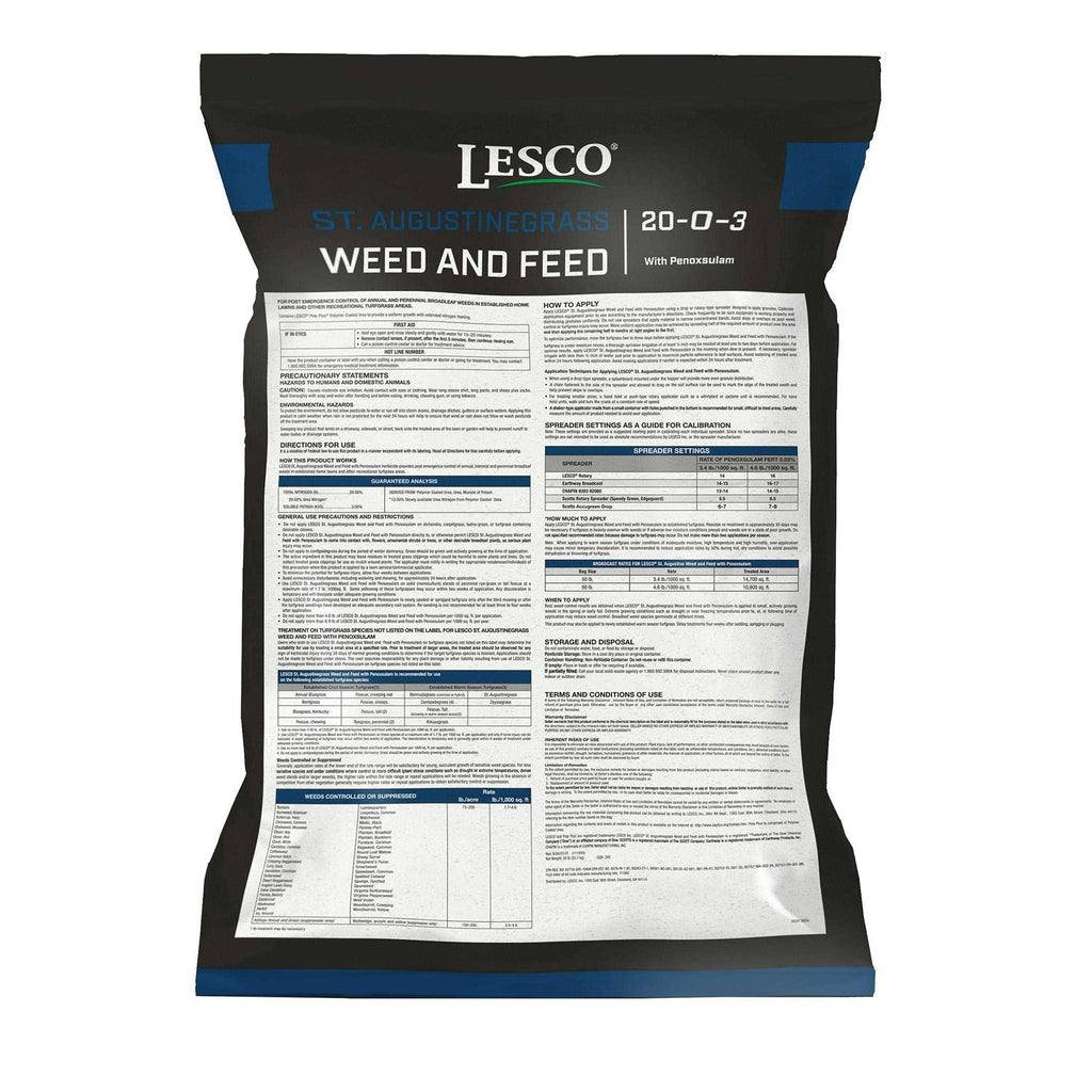 Lesco 20-0-3 Weed & Feed, 14700 Sq Ft - 707003