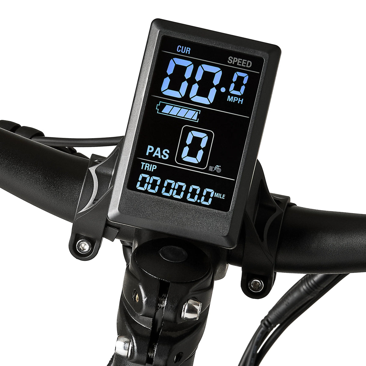 Ozark Trail Electric Fat Tire Bike, 26in, 48V, Class 2, Black, Fits Riders 5ft 2in - 6ft 1in - M.3 Ranger+