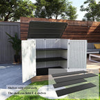 KINYING Horizontal Outdoor Storage Box, 48 Cu.ft, 53.2 in W x 34.3 in D x 47.1 in H
