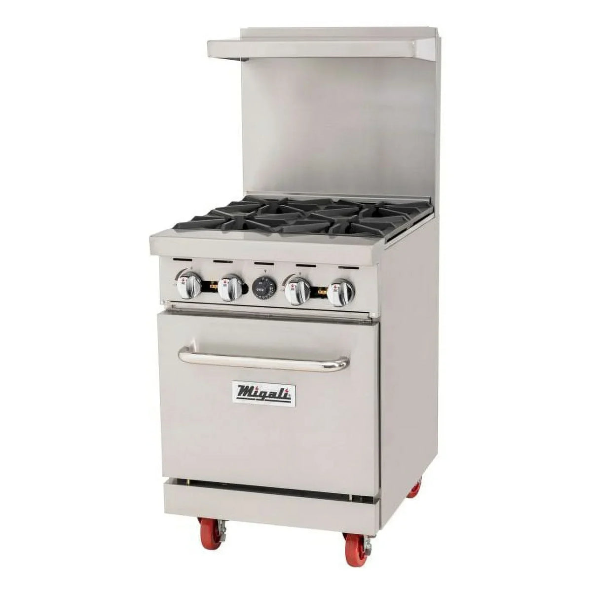 Migali 24 inch 4 Burner Natural Gas Range - C-RO4-NG