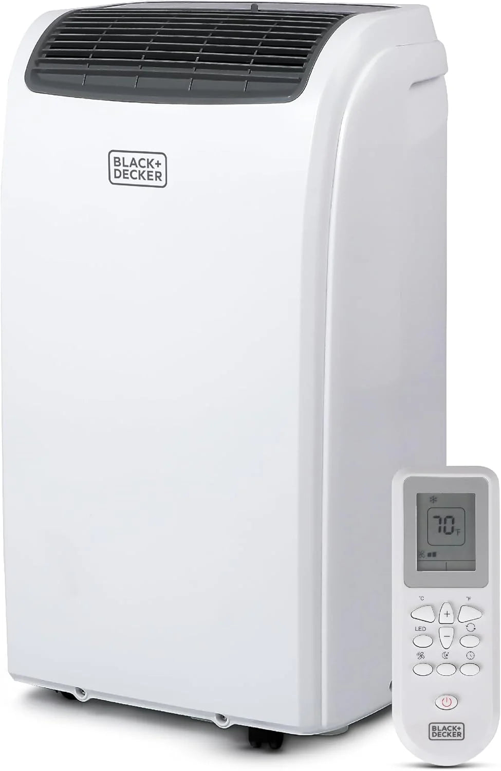 BLACK+DECKER Portable Air Conditioner 10,000 BTU for Rooms up to 450 Sq. Ft., White