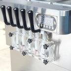 Kolice Commercial Soft Serve Ice Cream Machine, 5 Flavors, 3 x 7L Upper Tanks, 110V 60HZ, 2KW
