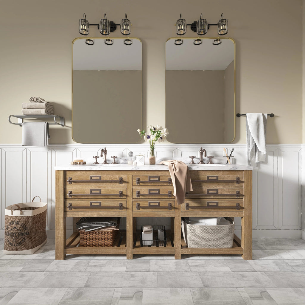 Aluminum Alloy Rounded Corner Wall Vanity Mirror