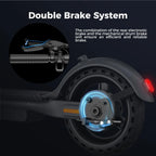 Jasion Electric Kick Scooter, 500W Peak, Up To 15.5 MPH, 19 Miles, Grey - JS2