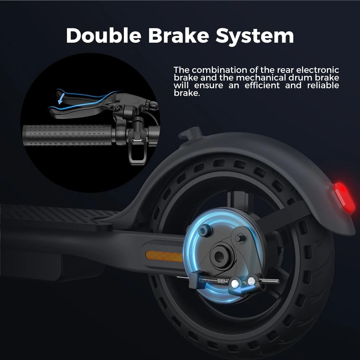 Jasion Electric Kick Scooter, 500W Peak, Up To 15.5 MPH, 19 Miles, Grey - JS2