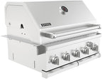Spire 5 Burner Built-In Propane Gas Grill, Stainless Steel, 30 Inch, 750 SQ In, 63,000 BTUs - 740-0788P