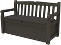 Keter Solana Storage Bench Deck Box, 70 Gallon, Brown, 54.6 x 23.4 x 32.8 in - Solana 70 Gallon Storage