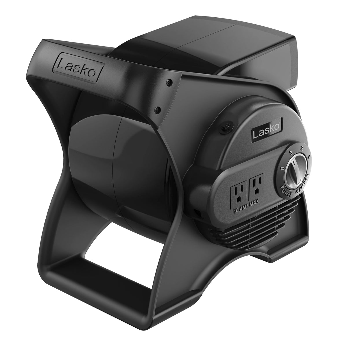 Lasko Pivoting Pro 12in 3-Speed Blower Fan, 289 CFM, Black - U12104
