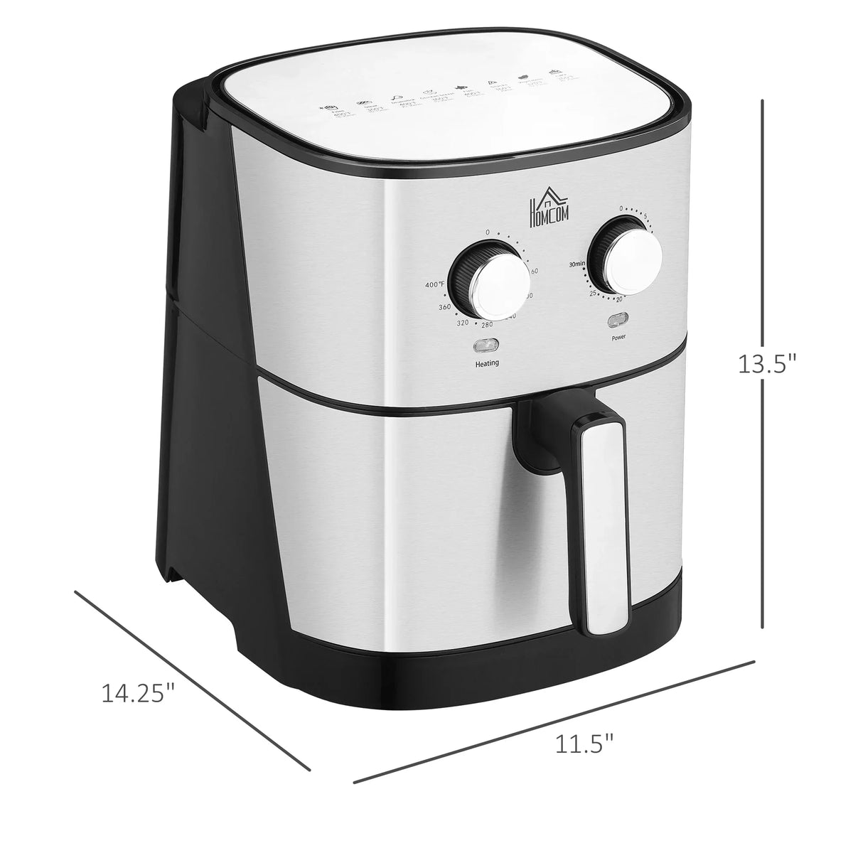 6.9 Quart 1700W Air Fryer Oven With 360-Degree Air Circulation And Nonstick Basket