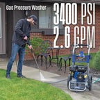 Westinghouse Gas Pressure Washer 3400 PSI 2.6 Max GPM - WPX3400