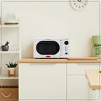 Nostalgia Retro Compact Countertop Microwave Oven 0.7 Cu. Ft. 700-Watts Orange