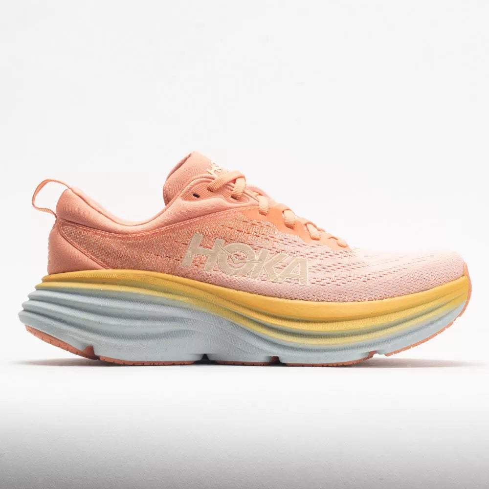 Women's Running Shoes - Bondi 8, Shell Coral/Peach Parfait