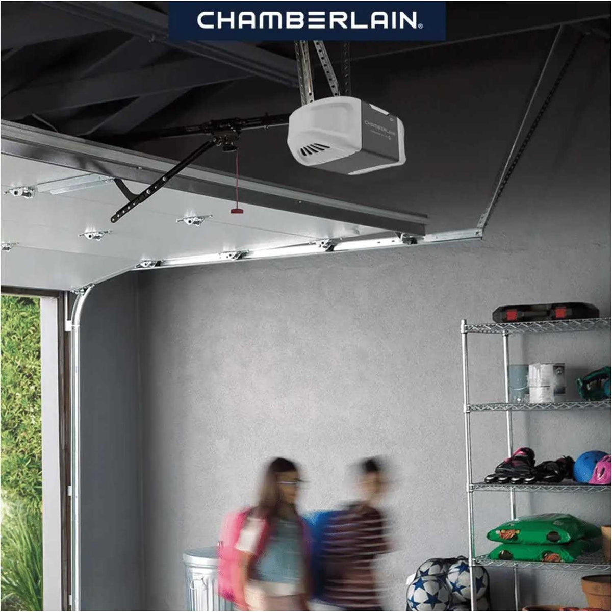 Chamberlain 3/4 HP Smart Quiet Belt Drive Garage Door Opener - B4505T