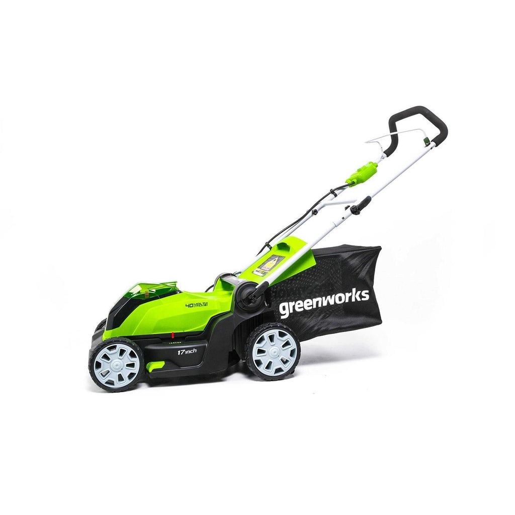 Greenworks 40V 17 inch Cordless Lawn Mower With 4.0Ah Battery And Charger