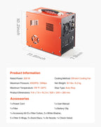 KFFKFF PCP Air Compressor 4500PSI/30Mpa 300W DC12V/AC120V