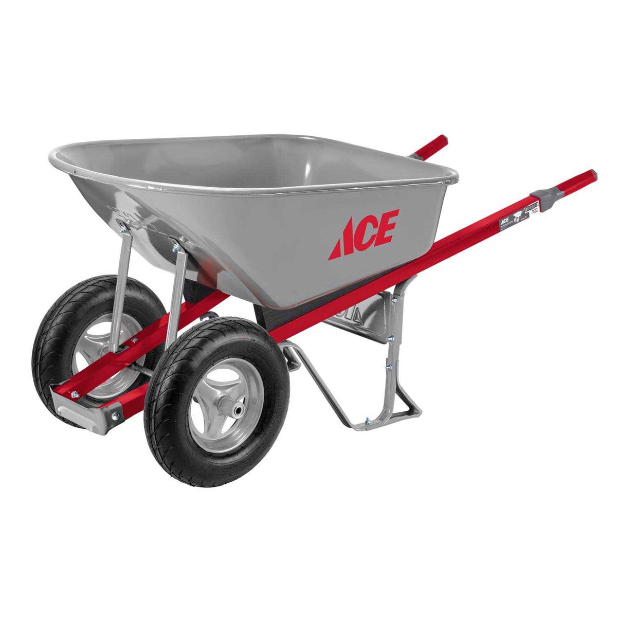 Ace Steel Contractor Wheelbarrow - 6 Cubic Foot