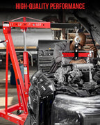 Garvee 2 Ton Hydraulic Folding Shop Crane Engine Hoist With Lever