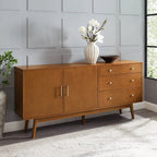 Manor Park 3-Drawer 2-Door Acorn Sideboard - Vincent