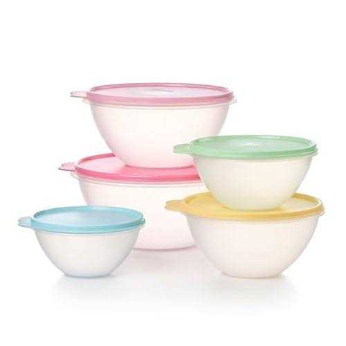 Tupperware Heritage Wonderlier Food Storage Bowl Set, 5 Bowls - Vintage Colors
