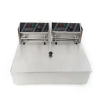 denest 5kW Large Single-Tank Electric Deep Fryer With Fry Basket - 6/12L