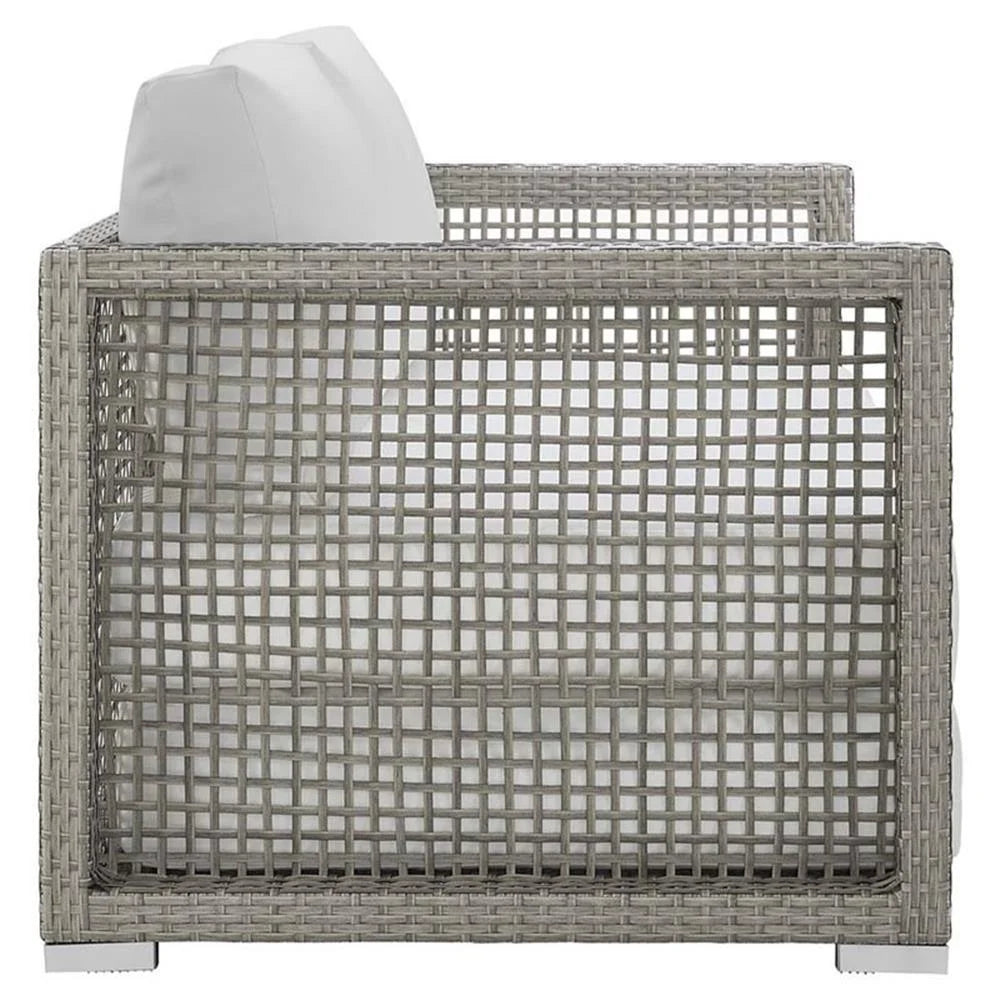 Afuera Living Wicker Patio Loveseat, Gray - 52in W x 32in D